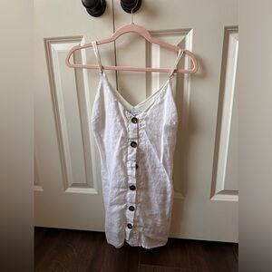 White button dress